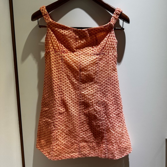 NWT FreePeople Berry Kiss Embroidered Off-theShoulder Mini Dress Peach comboXS - Picture 7 of 15